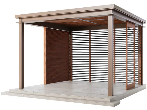 Struttura del salotto da giardino Modello 3D