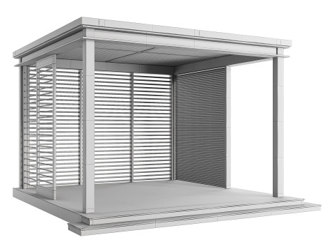 Garden Lounge Structure 3D मॉडल