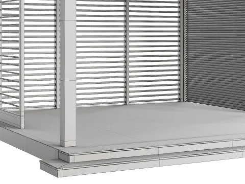 Struttura del salotto da giardino Modello 3D