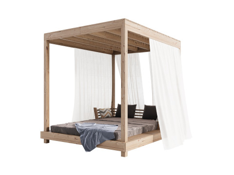 Garden Lounge Structure 02 3D Model