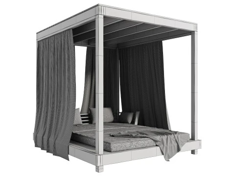 Garden Lounge Structure 02 3D Model