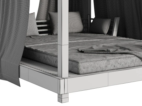 Garden Lounge Structure 02 3D Model