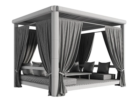 Garden Lounge Structure 03 3D Model