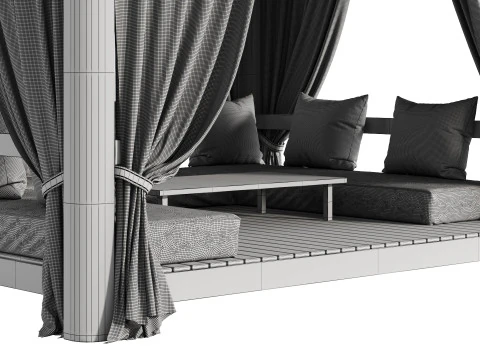 Garden Lounge Structure 03 3D Model