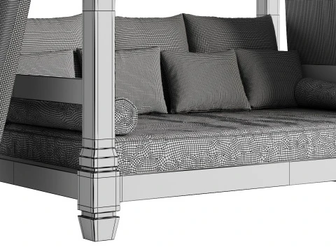 Garden Lounge Structure 04 3D Model