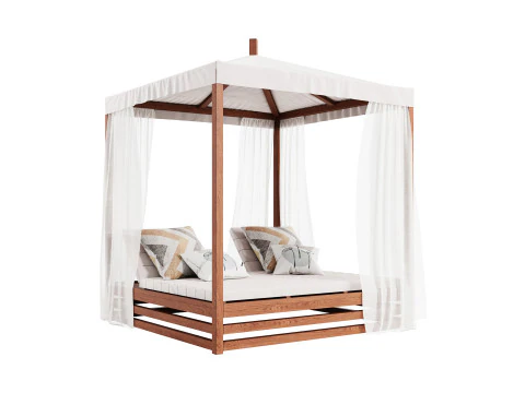 Bah&ccedil;e Salon Yapısı 05 3D Model