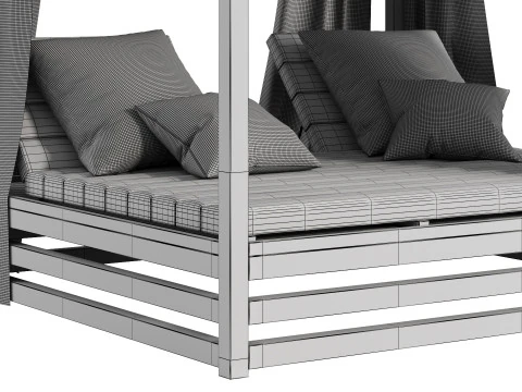Garden Lounge Structure 05 3D Model