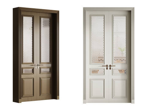 Classic interior door 28 Modelo 3D