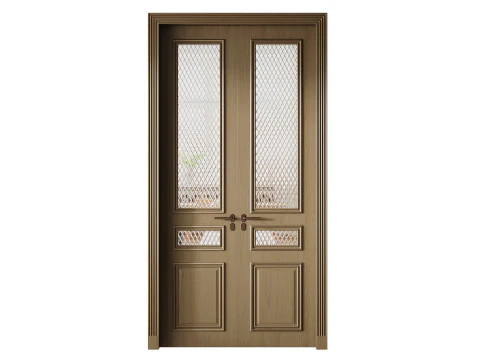 Classic interior door 28 3D Model