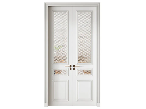 Classic interior door 28 3D Model