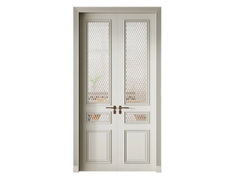 Classic interior door 28 3D Model