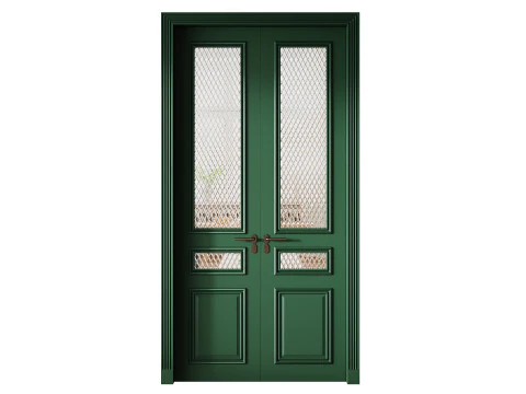Classic interior door 28 3D Model