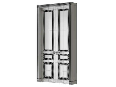 Classic interior door 28 3D Model