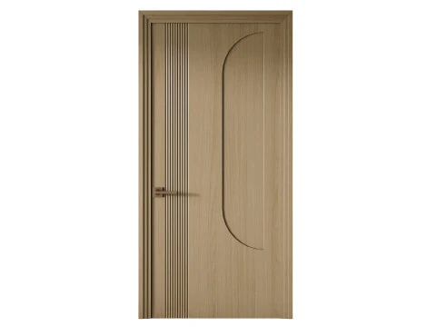 Elegant Modern Flush Door 20 3D Model