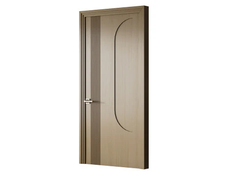 Elegant Modern Flush Door 20 3D Model