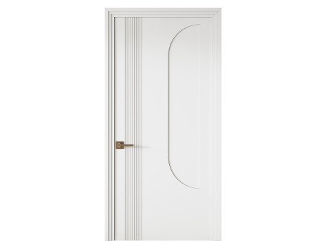 Elegant Modern Flush Door 20 3D मॉडल