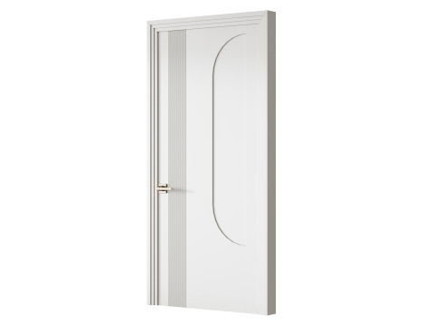 Elegant Modern Flush Door 20 3D मॉडल