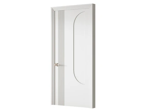 Elegant Modern Flush Door 20 3D Model