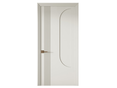 Elegant Modern Flush Door 20 3D मॉडल