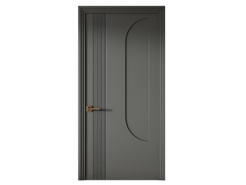 Elegant Modern Flush Door 20 3D मॉडल