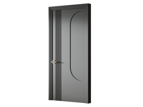 Elegant Modern Flush Door 20 3D मॉडल