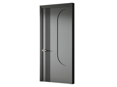 Elegant Modern Flush Door 20 3D Model