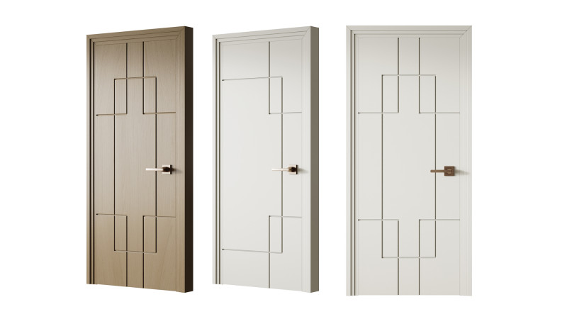 GK 686 Interior Door 22 3D Model .c4d .max .obj .3ds .fbx .stl .blend 