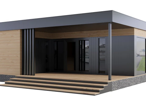 Дизайн дома 16 для экстерьера 3D Модель