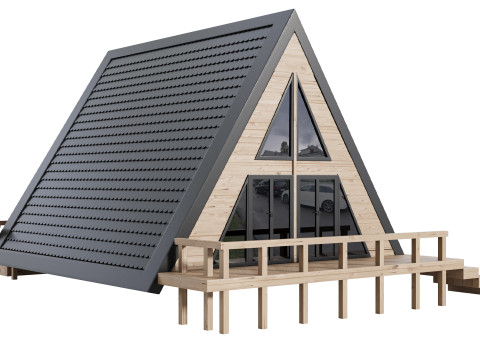 Desain Rumah 18 Untuk Eksterior Model 3D