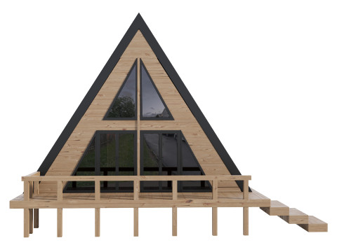 Desain Rumah 18 Untuk Eksterior Model 3D