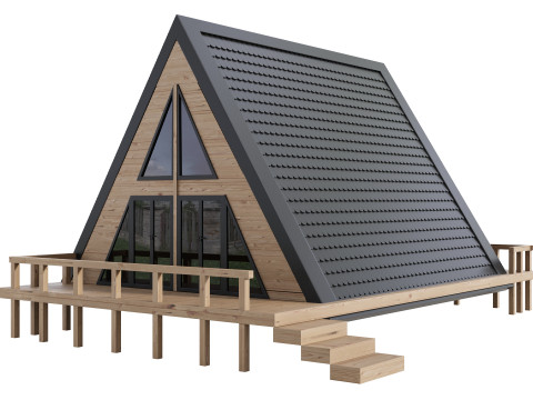 Desain Rumah 18 Untuk Eksterior Model 3D