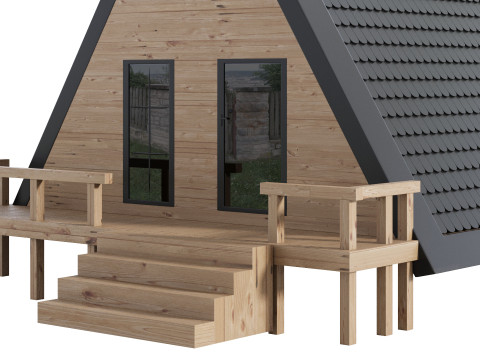 Desain Rumah 18 Untuk Eksterior Model 3D