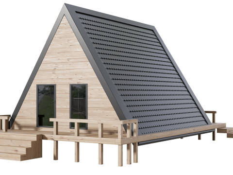 Desain Rumah 18 Untuk Eksterior Model 3D