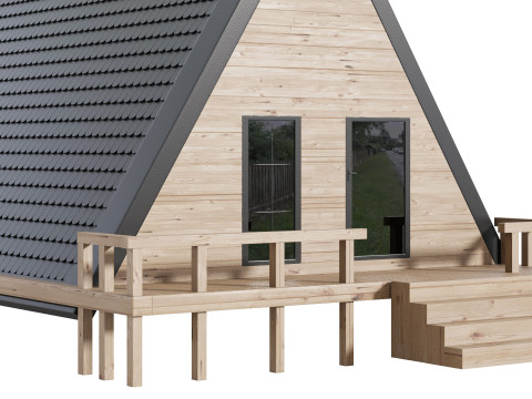 Desain Rumah 18 Untuk Eksterior Model 3D