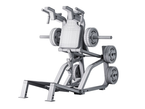 HyperLever V-Squat Kniebeugemaschine 3Dモデル