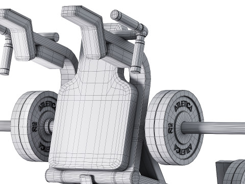 HyperLever V-Squat Kniebeugemaschine 3Dモデル