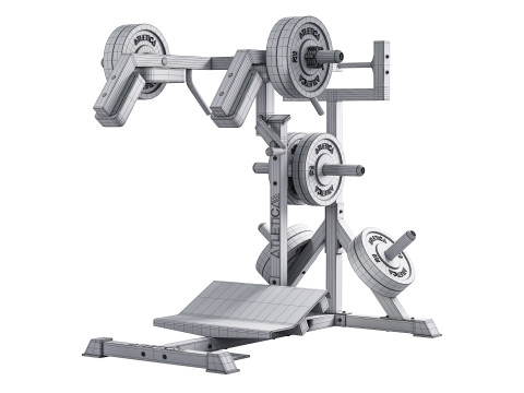 HyperSquat Kniebeuge- und Wadenmaschine 3D 模型