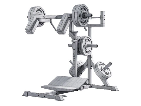 HyperSquat Kniebeuge- und Wadenmaschine 3D Model