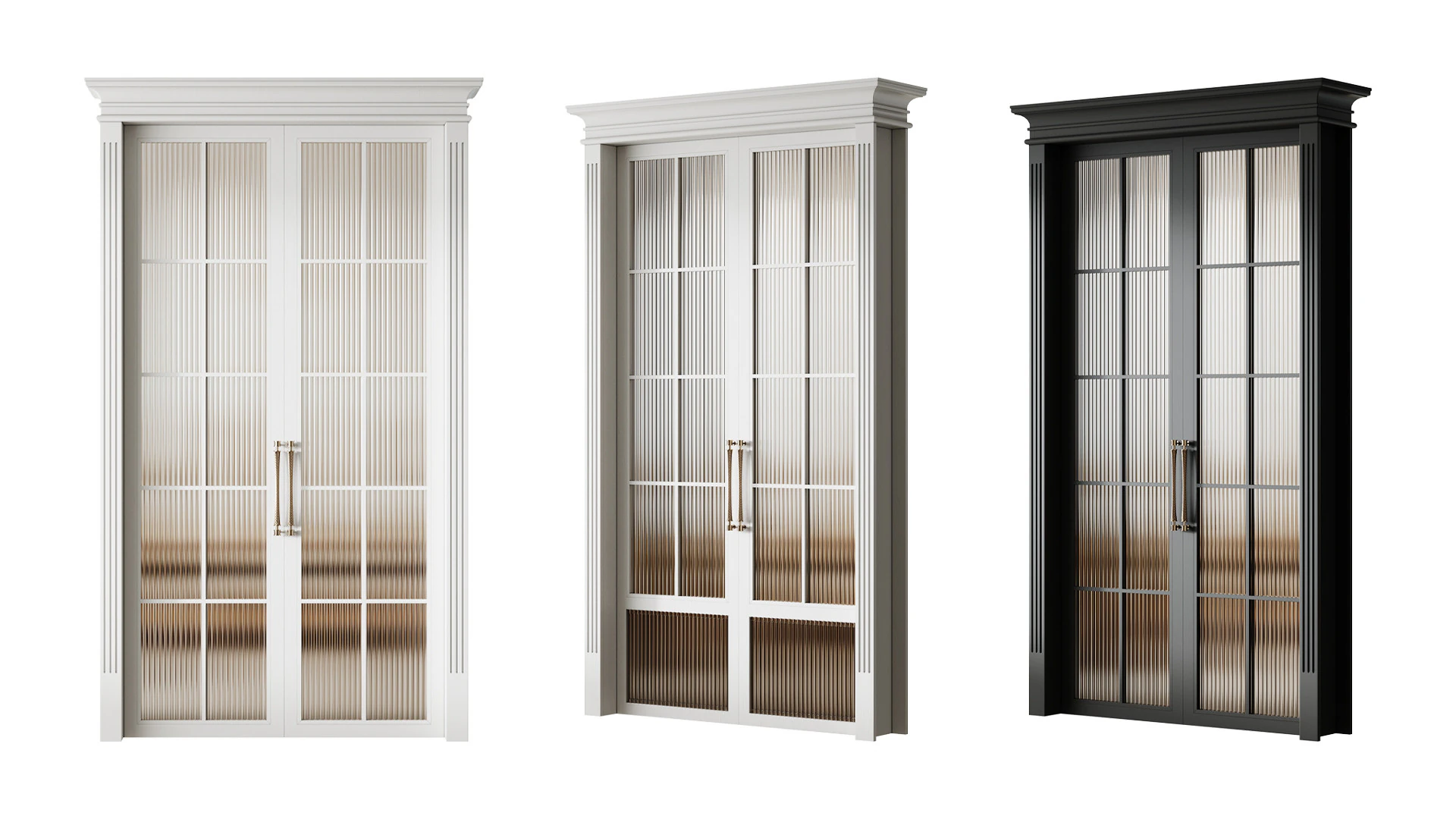 Interior Door 20 3D Model .c4d .max .obj .3ds .fbx .stl .blend 