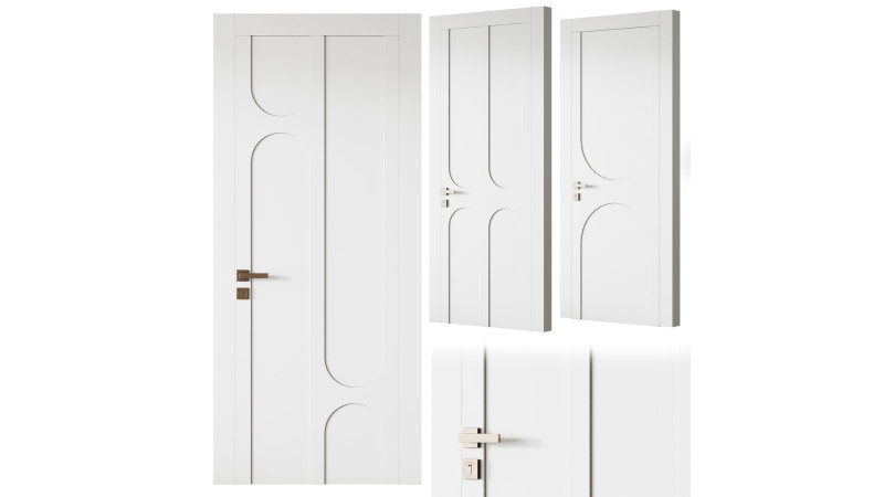 Interior Door 27 2 3D Model .c4d .max .obj .3ds .fbx .stl .blend 