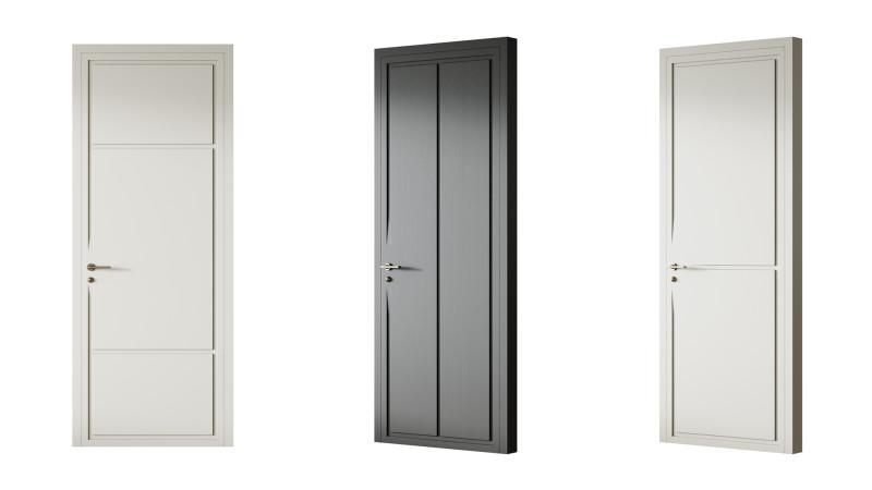 Interior Door 28 3D Model .c4d .max .obj .3ds .fbx .stl .blend