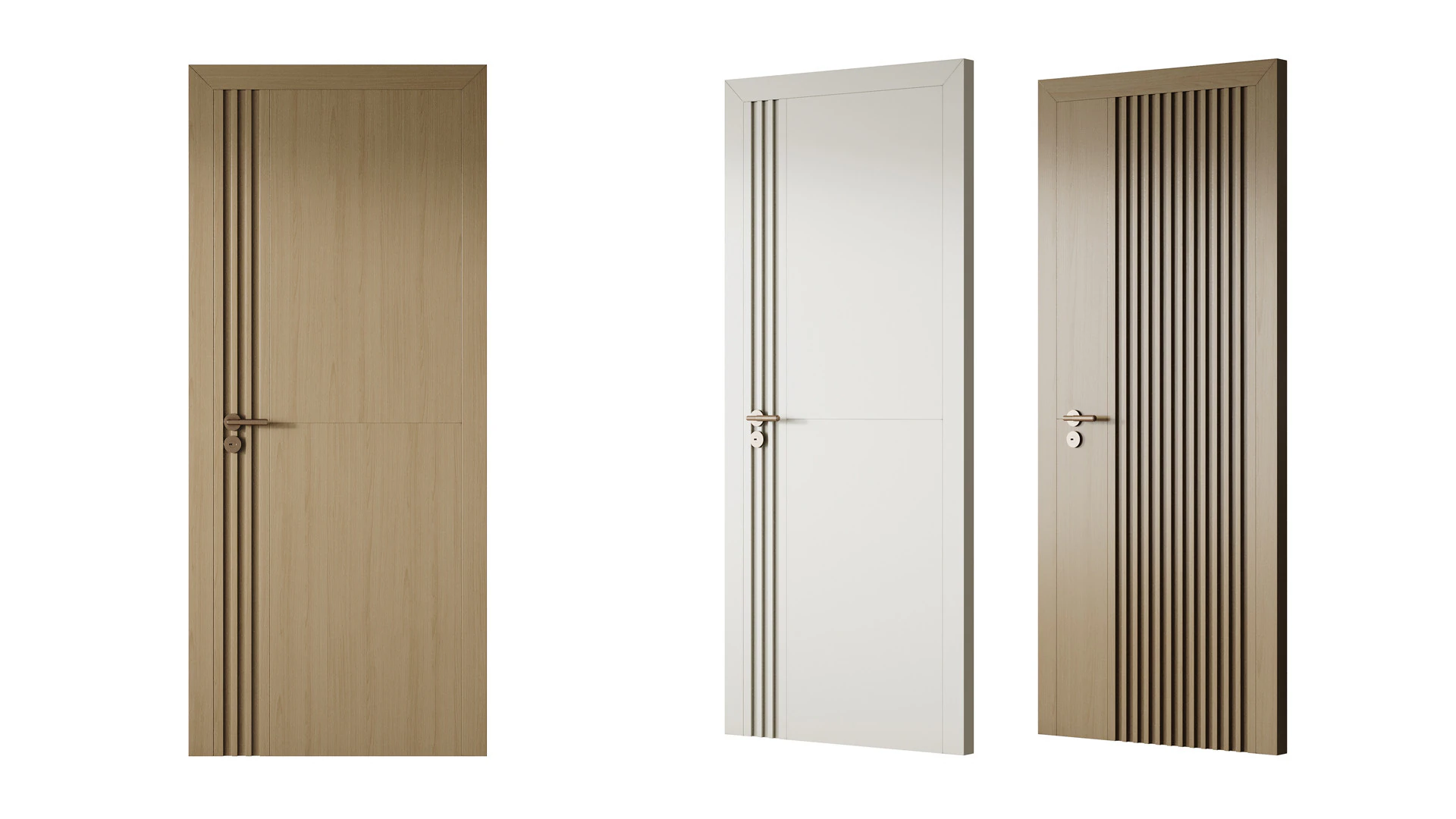 Interior door 48 3D Model .c4d .max .obj .3ds .fbx .stl .blend 
