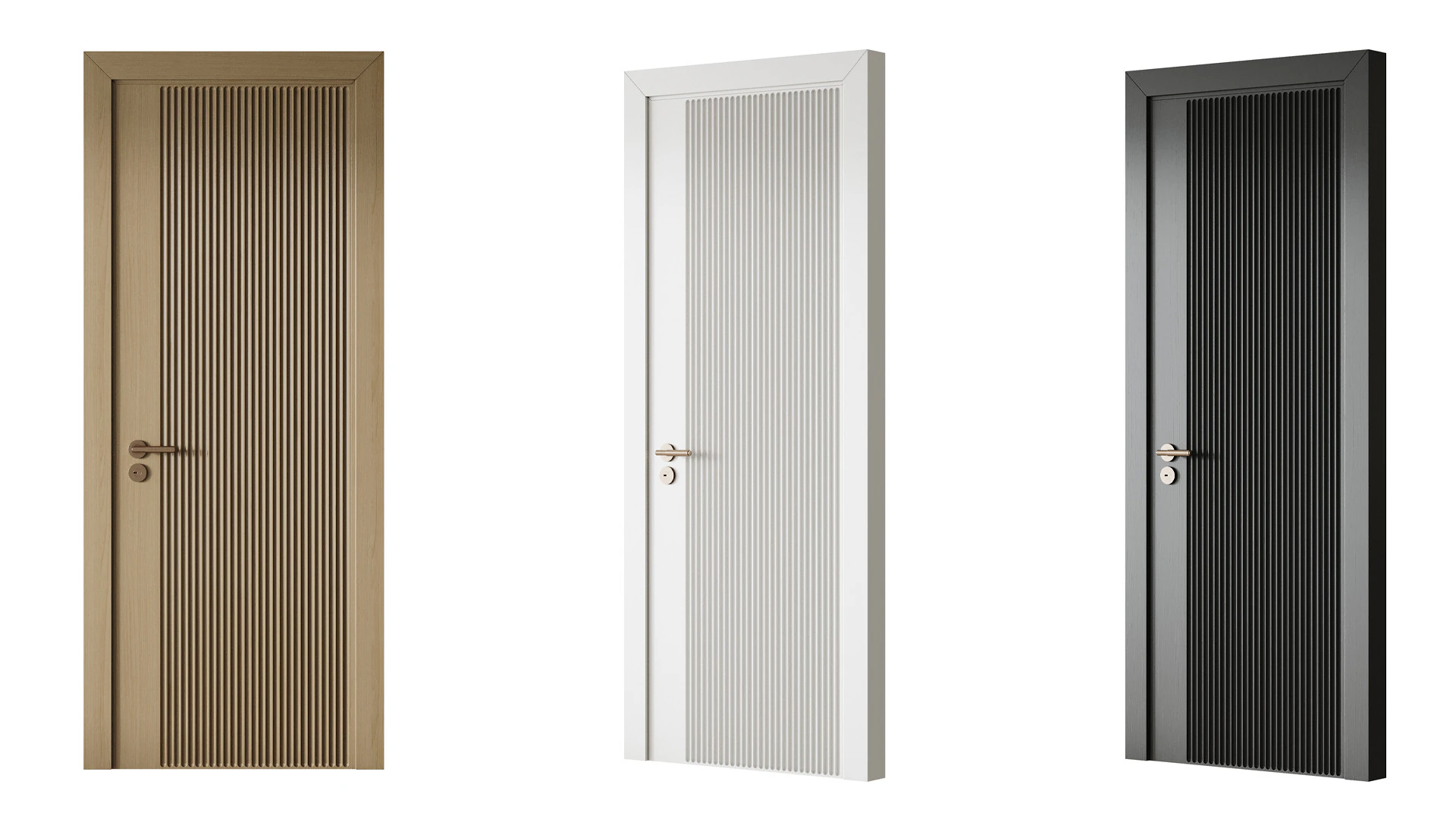 Interior door Costa 3D Model .c4d .max .obj .3ds .fbx .stl .blend 