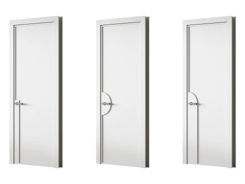 Kusen Pintu Dalam Model 3D