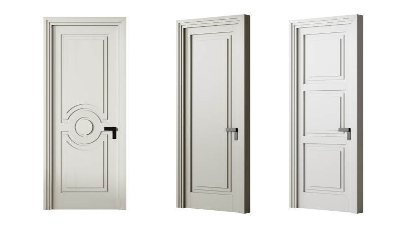 Interior Door Rocca 3D Model .c4d .max .obj .3ds .fbx .stl .blend 