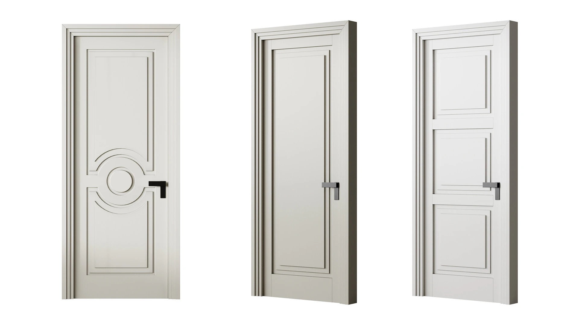 Interior Door Rocca 3D Model .c4d .max .obj .3ds .fbx .stl .blend