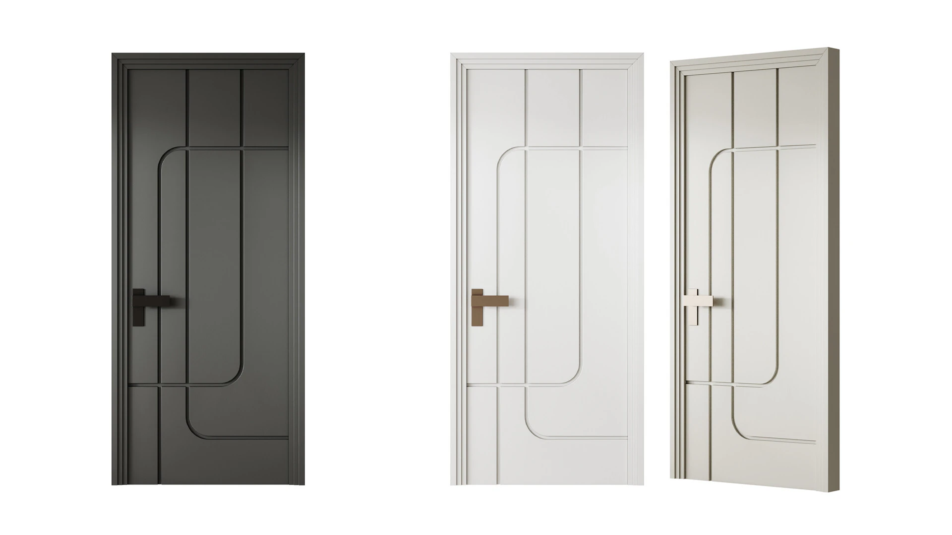 Laki Kapi Interior Door 17 3D Model .c4d .max .obj .3ds .fbx .stl .blend