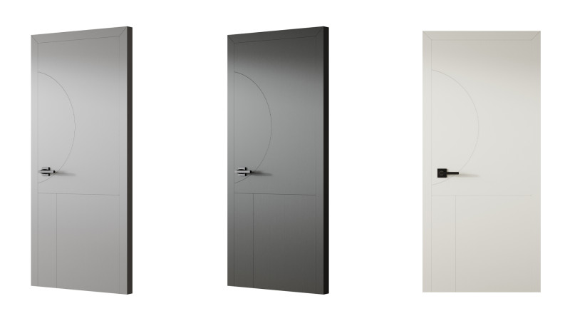 Modern Flush Interior Door 16 Modello 3D .c4d .max .obj .3ds .fbx .stl .blend 
