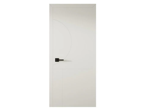 Modern Flush Interior Door 16 3D Model