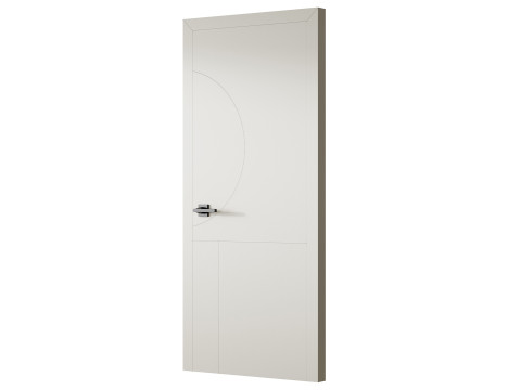 Modern Flush Interior Door 16 Modello 3D